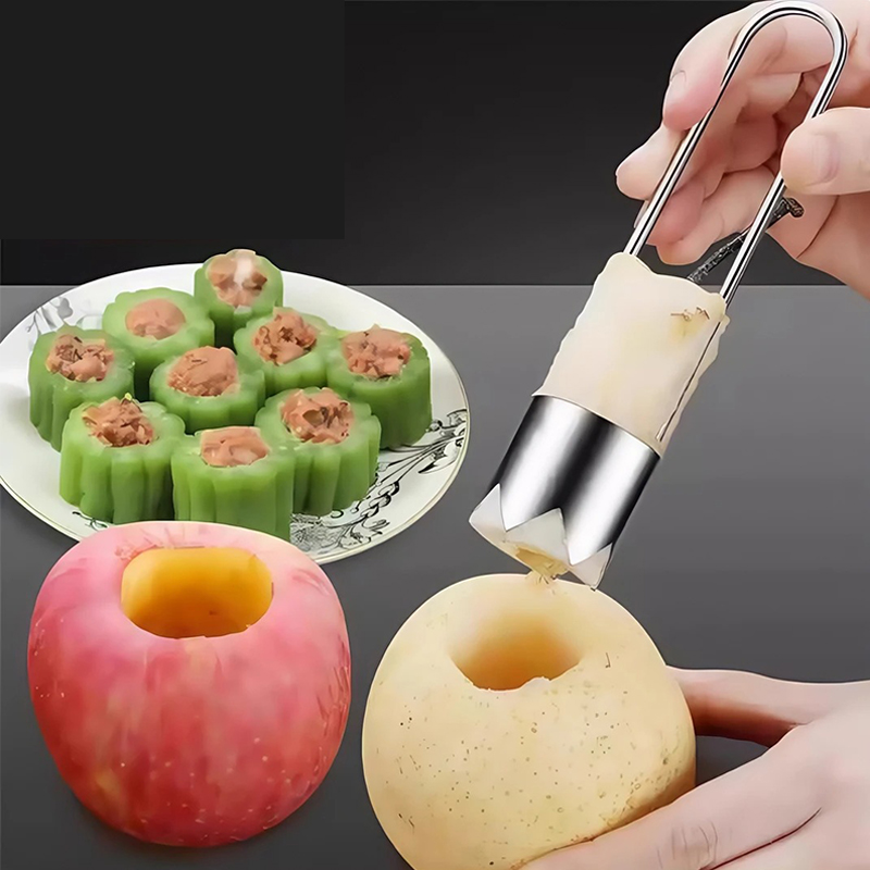 Vegetable Kitchen Gadgets - Aço inoxidável removedor de núcleo de