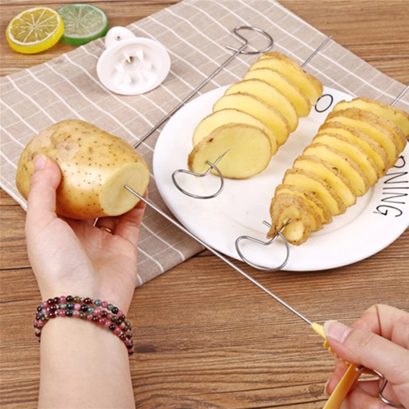 Kitchen Gadgets For Seniors - 4 cordas de batata espiral cortador