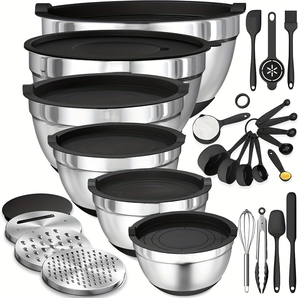 Kitchen Gadgets And Equipment - 17 peças, conjunto de tigela de