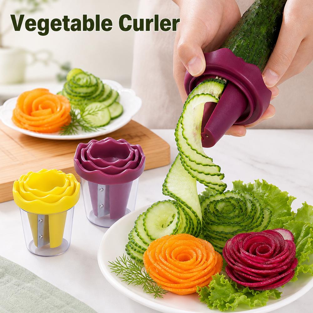 Vegetable Kitchen Gadgets - Descascador e Ralador Espiral Multifuncional Manual
