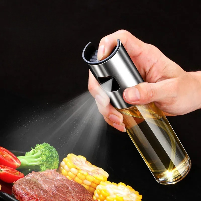 Kitchen Gadgets For Seniors - Pulverizador de óleo de vidro para