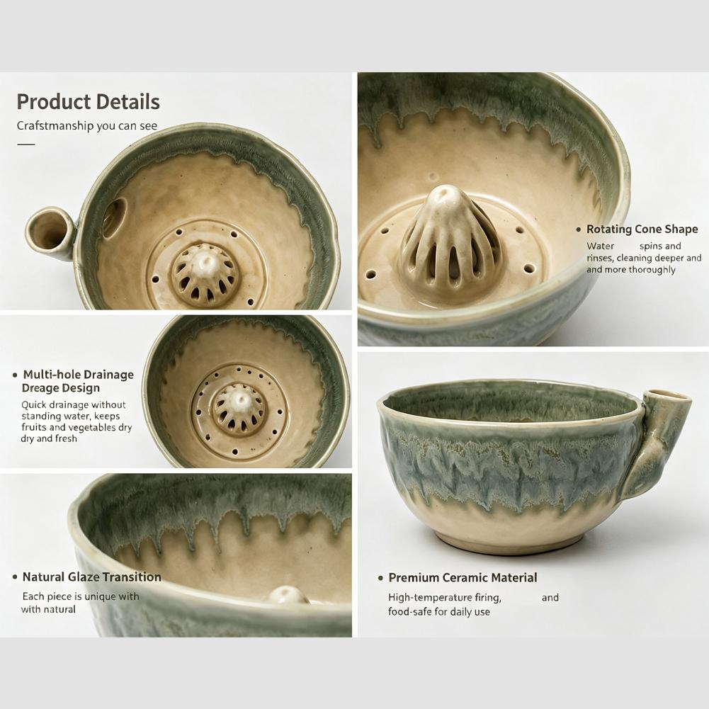 Tigela de Cerâmica para Lavar  - Vegetable Kitchen Gadgets avaliação e preço
