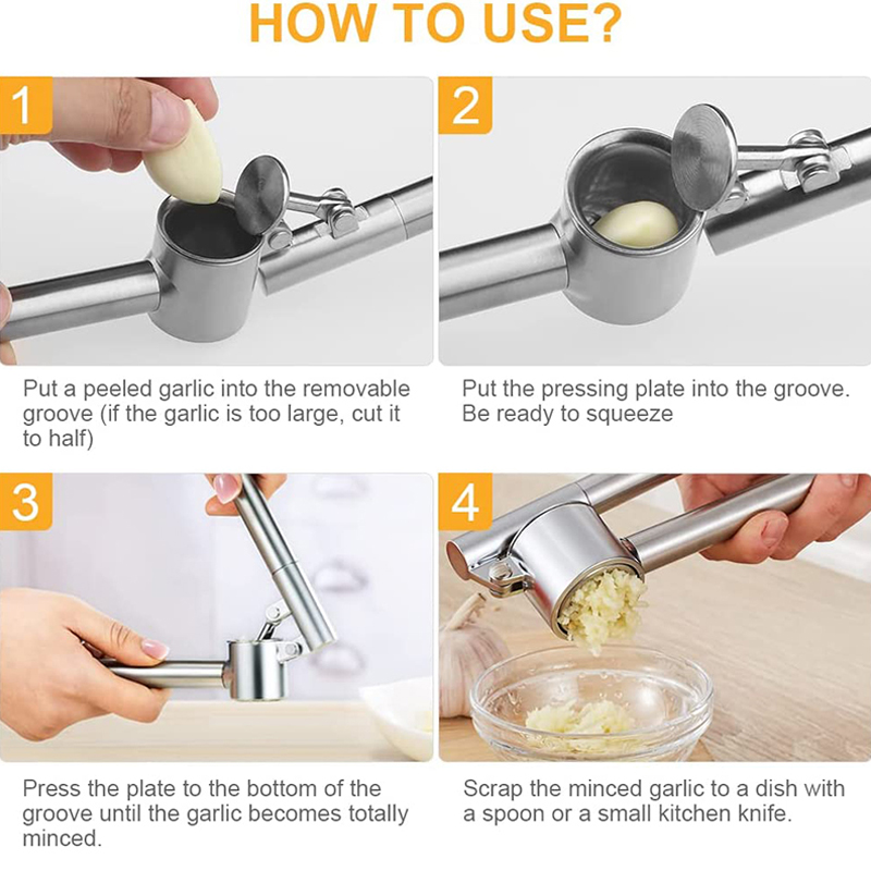 Esmagador de Alho em Aço Inoxi - Kitchen Gadgets And Equipment avaliação e preço