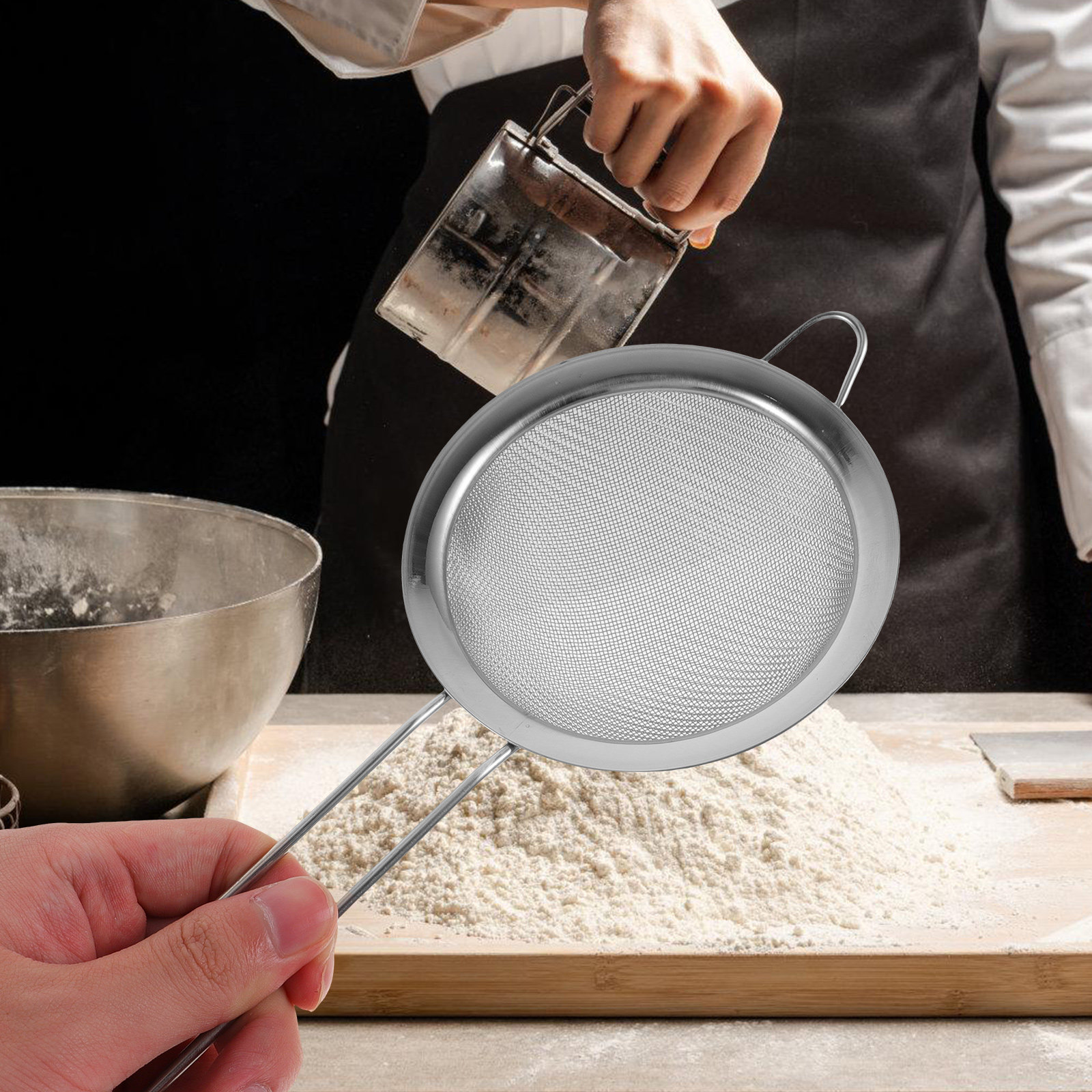 Peneira de Farinha de Malha Fi - Kitchen Gadgets Baking avaliação e preço